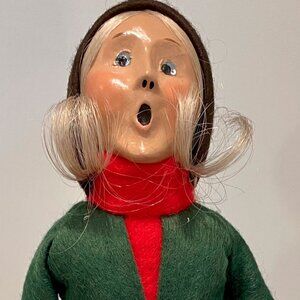 Byers' Choice Girl with pine